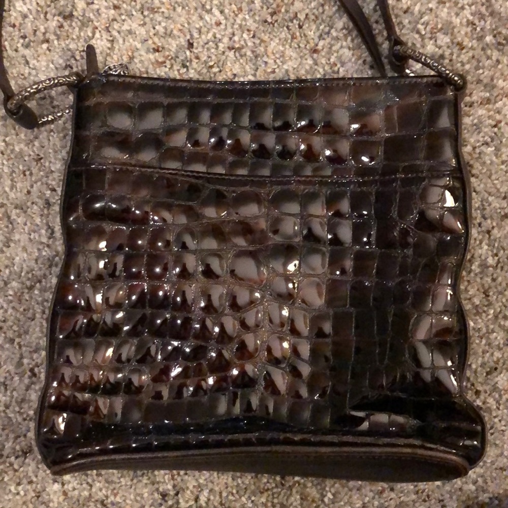 Brighton brown/bronze patent leather organizer - Picture 2 of 12